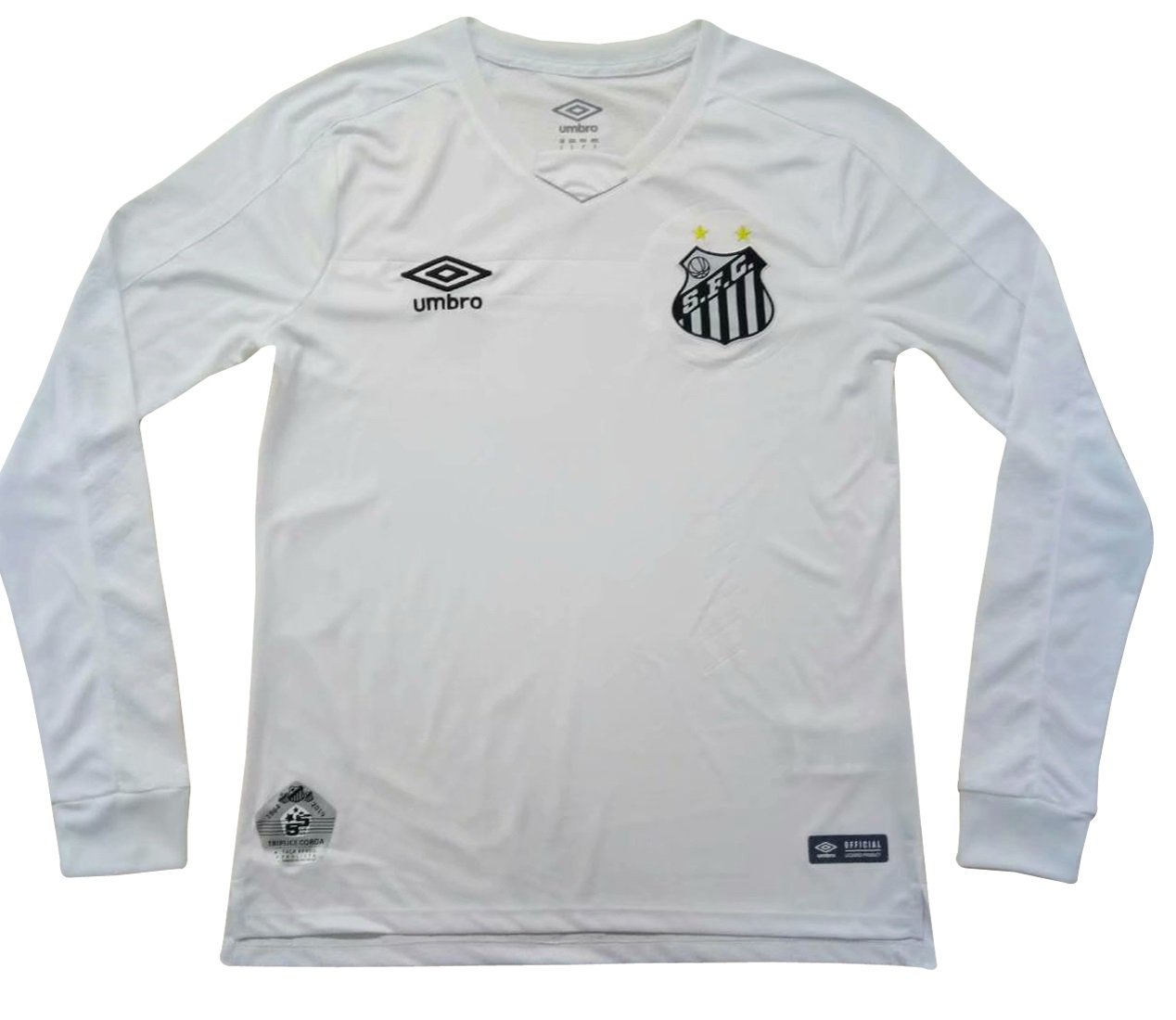 Camisa oficial Umbro Santos 2019 I jogador manga comprida